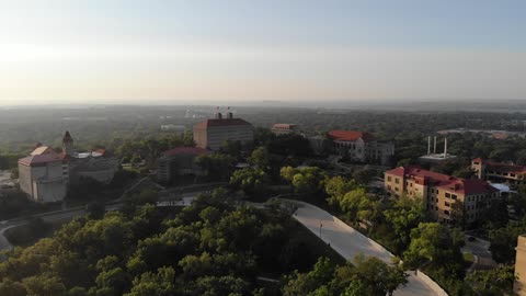 Flyover of University of Kansas Campus Treetops
