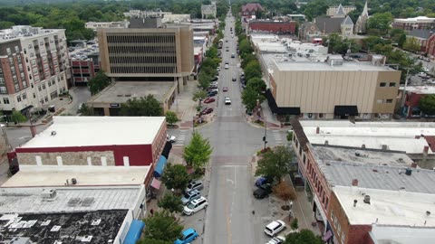 Historic Downtown Main Street in a Small Town