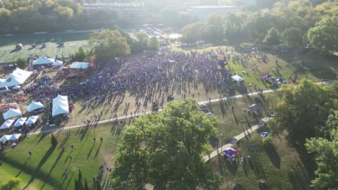 Large Crowd at an Outdoor Event