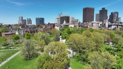 City Common Toward the Downtown Skyline · Flyover