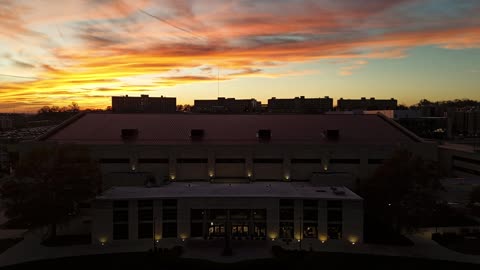 Hyperlapse of Allen Fieldhouse at Sunset