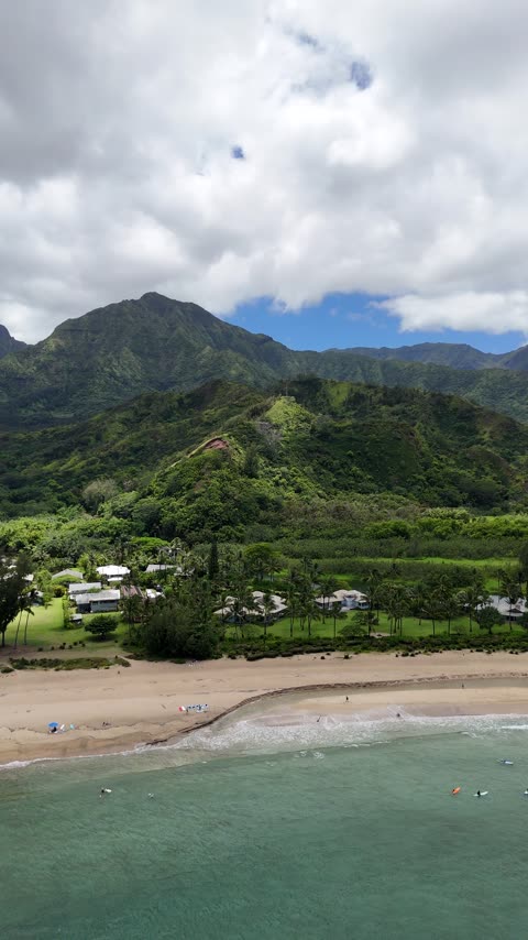 Hanalei Bay and the Coast of Kauai, Hawaii