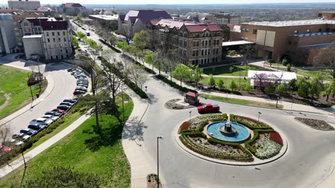 Fountain on Jayhawk Boulevard, KU Campus Lawrence