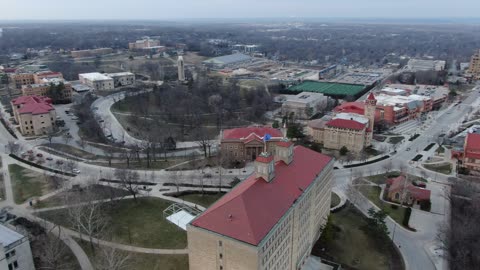 KU Campus Toward Fraser Hall · Flyover