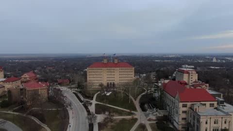 Historic Fraser Hall, KU Campus Lawrence · Fly-By