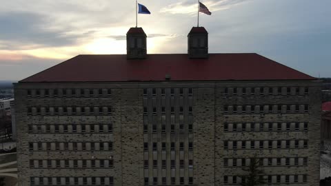 KU Fraser Hall Twin Towers · Fly-By