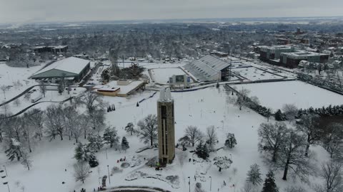 KU Campus After a Winter Storm, Lawrence · Snowy