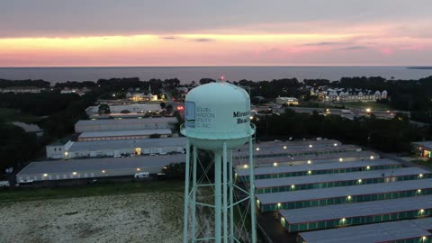 Miramar Beach Water Tower at Dusk by the Gulf