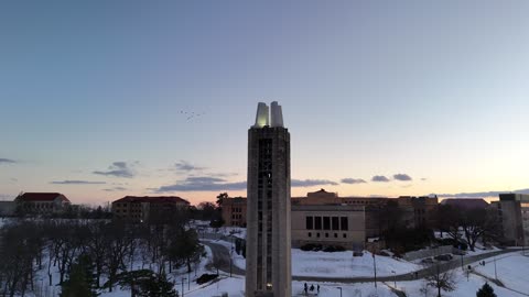 Campanile in Warm Winter Sunset Light · Orbit