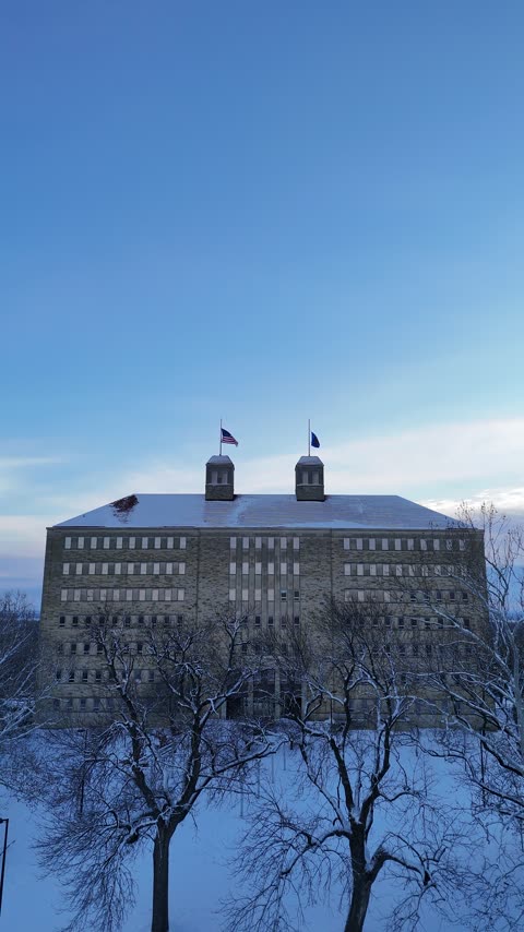 Rise Up the Twin Towers of Snowy Fraser Hall