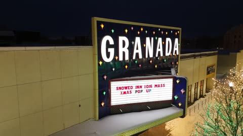 Historic Granada Theater Marquee · Sweeping Pan