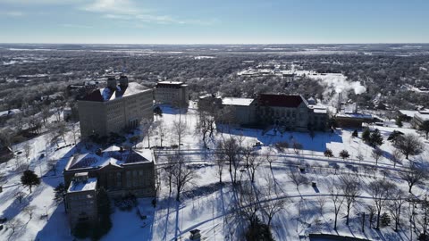 Snowy University of Kansas Hilltop Campus · Orbit