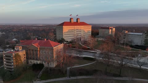 Fraser Hall in Winter Light · Push-In