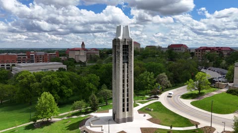 Full Orbit Around the KU Memorial Campanile in Spring