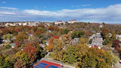 KU Campus in Autumn Color · Distant Wide