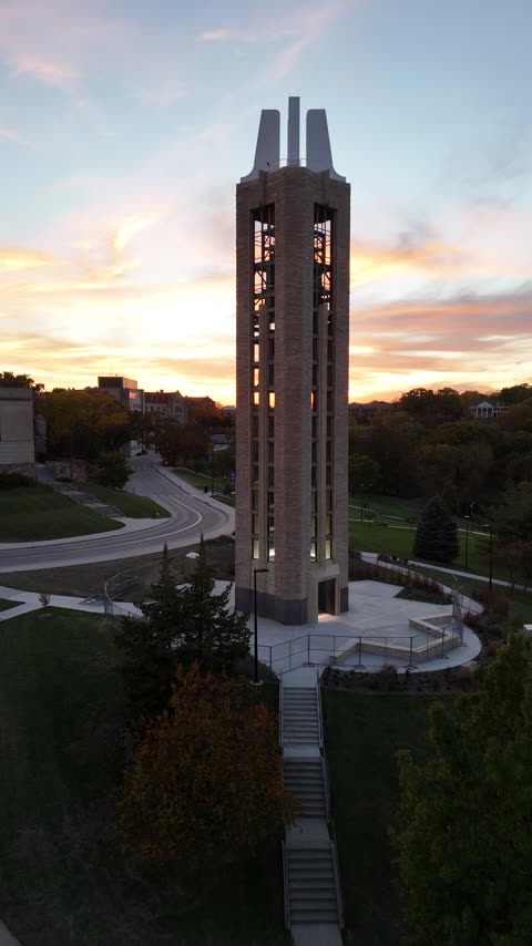 Rise Up the Campanile Amid Autumn Color