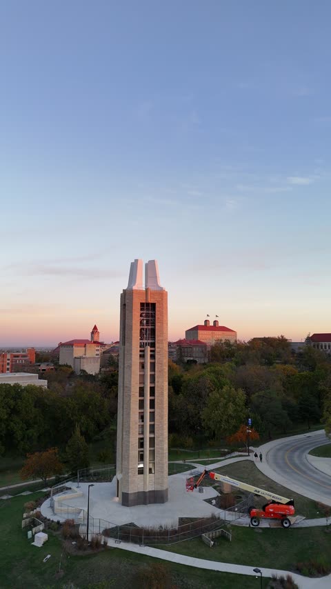 Pass By the KU Campanile on an Autumn Day