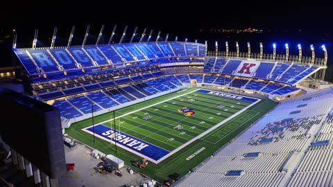 Renovated Memorial Stadium · Night