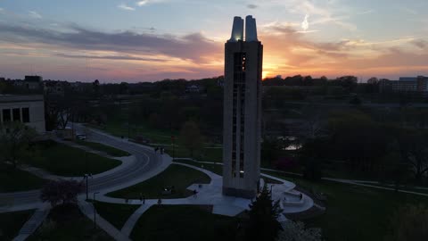 Campanile in Warm Spring Sunset Light · Orbit