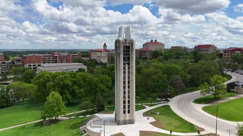 Memorial Campanile and the Green KU Campus